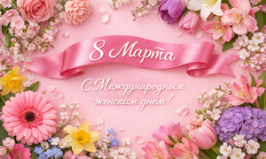 С праздником весны, красоты и вдохновения — с 8 Марта!